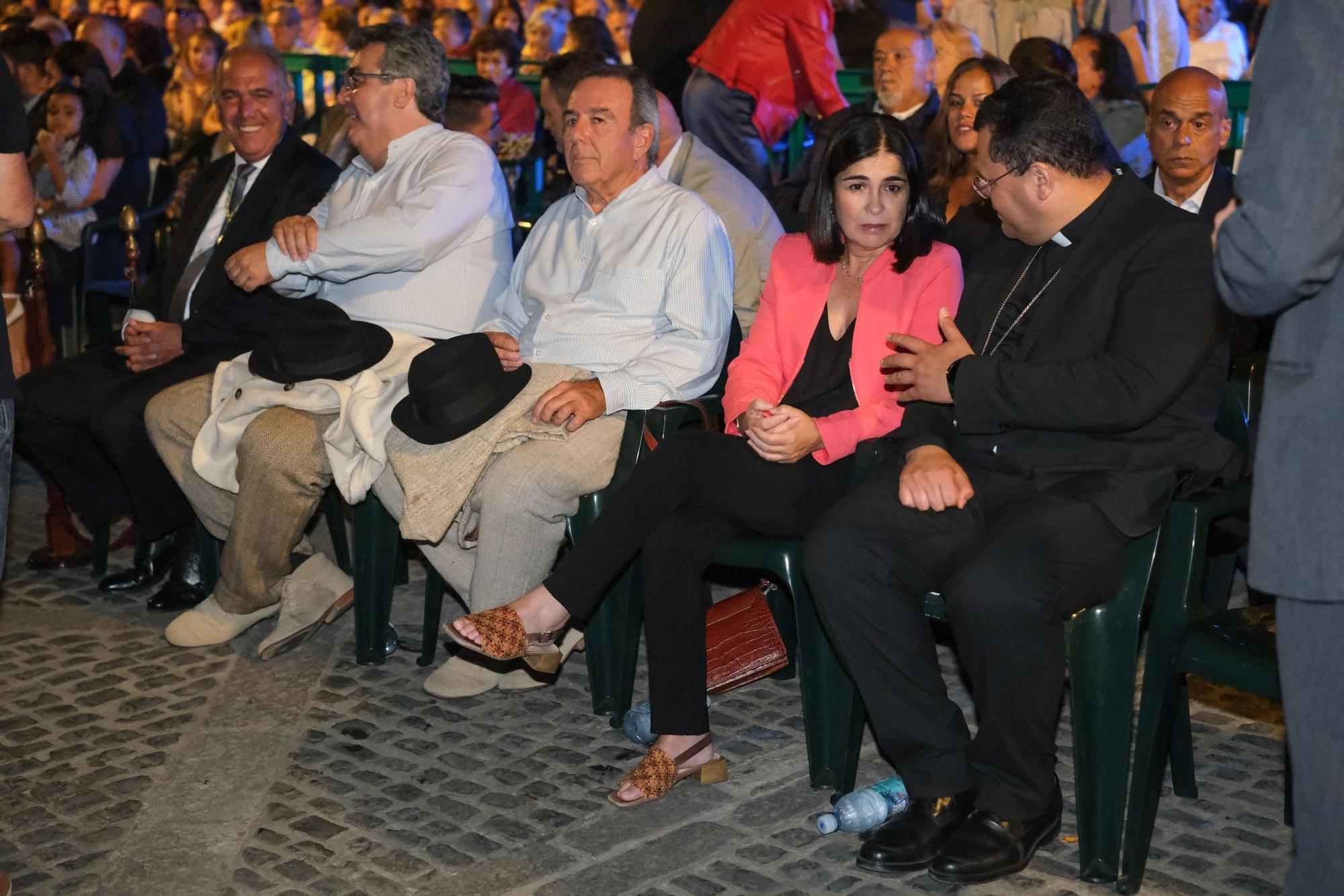 La ministra Carolina Darias, en el pregón de las fiestas del Pino
