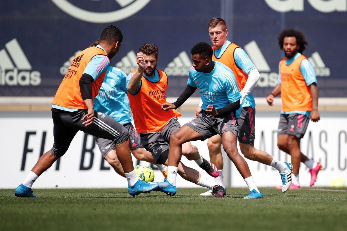 Imagen de un entrenamiento del Real Madrid en Valdebebas.