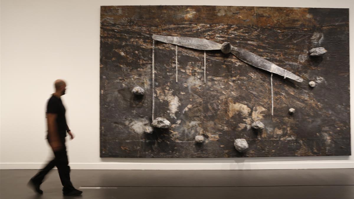 'Dionisio Aeropagita', de Anselm Kiefer, en la muestra de CaixaForum.