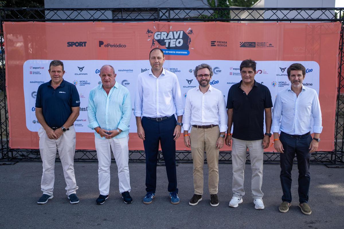 Bernardo Álvarez, conseller d'Esports de la Generalitat de Catalunya visita Graviteo, el festival de deportes urbanos organizado por El Periódico y SPORT