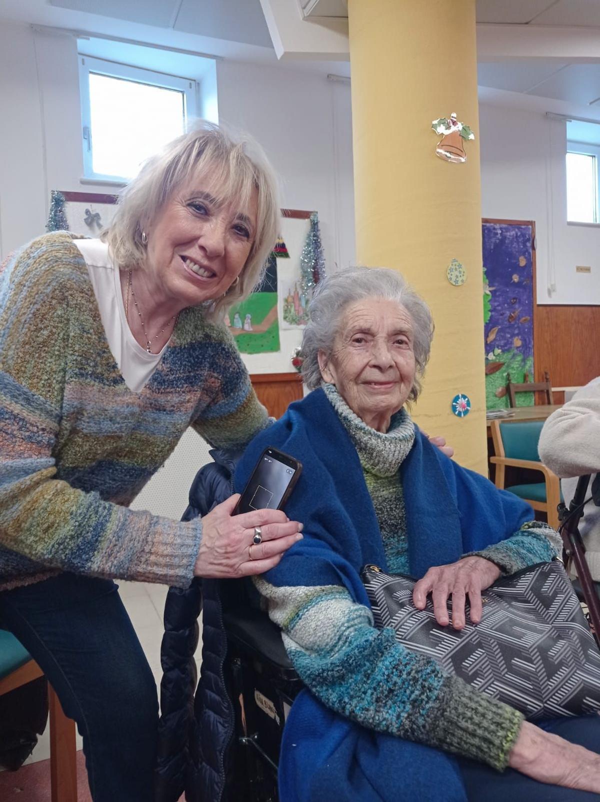 Marisa Pidal y su madre Nina Blanco.