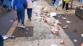 València ha recogido "menos basura" fallera que en 2019 pese a las quejas por la limpieza