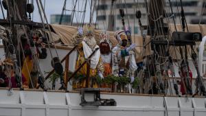 Los Reyes arriban al puerto de Barcelona