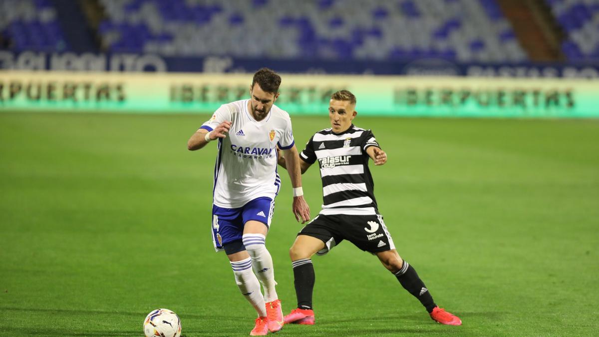 Una imagen del encuentro Real Zaragoza-FC Cartagena