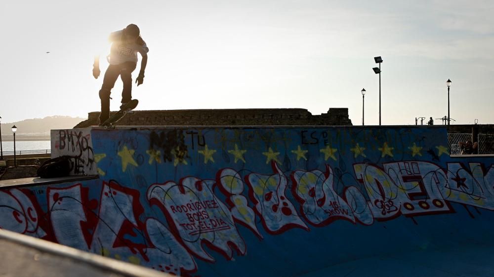 Skaters en Cimadevilla