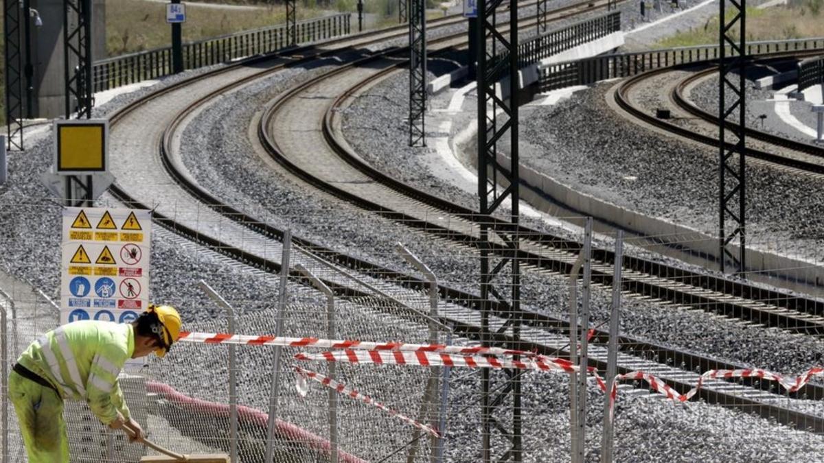 Curva de Angrois, donde se produjo el accidente del tren Alvia, en julio del 2013.