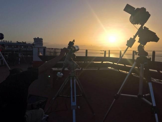 Eclipse anular de Sol, visto desde la Playa del Inglés (01/09/2016