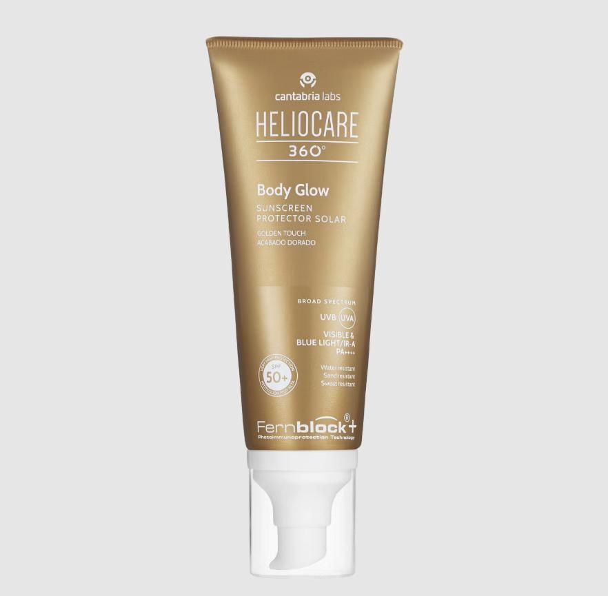 Protección solar con brillo dorado de Heliocare