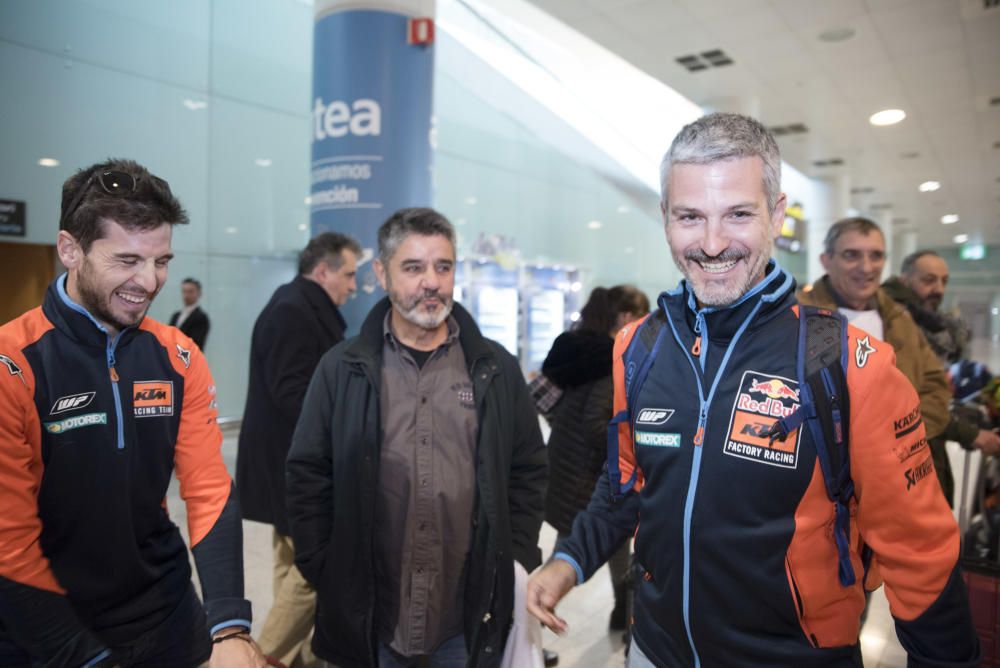 Arribada dels pilots del Dakar a Barcelona