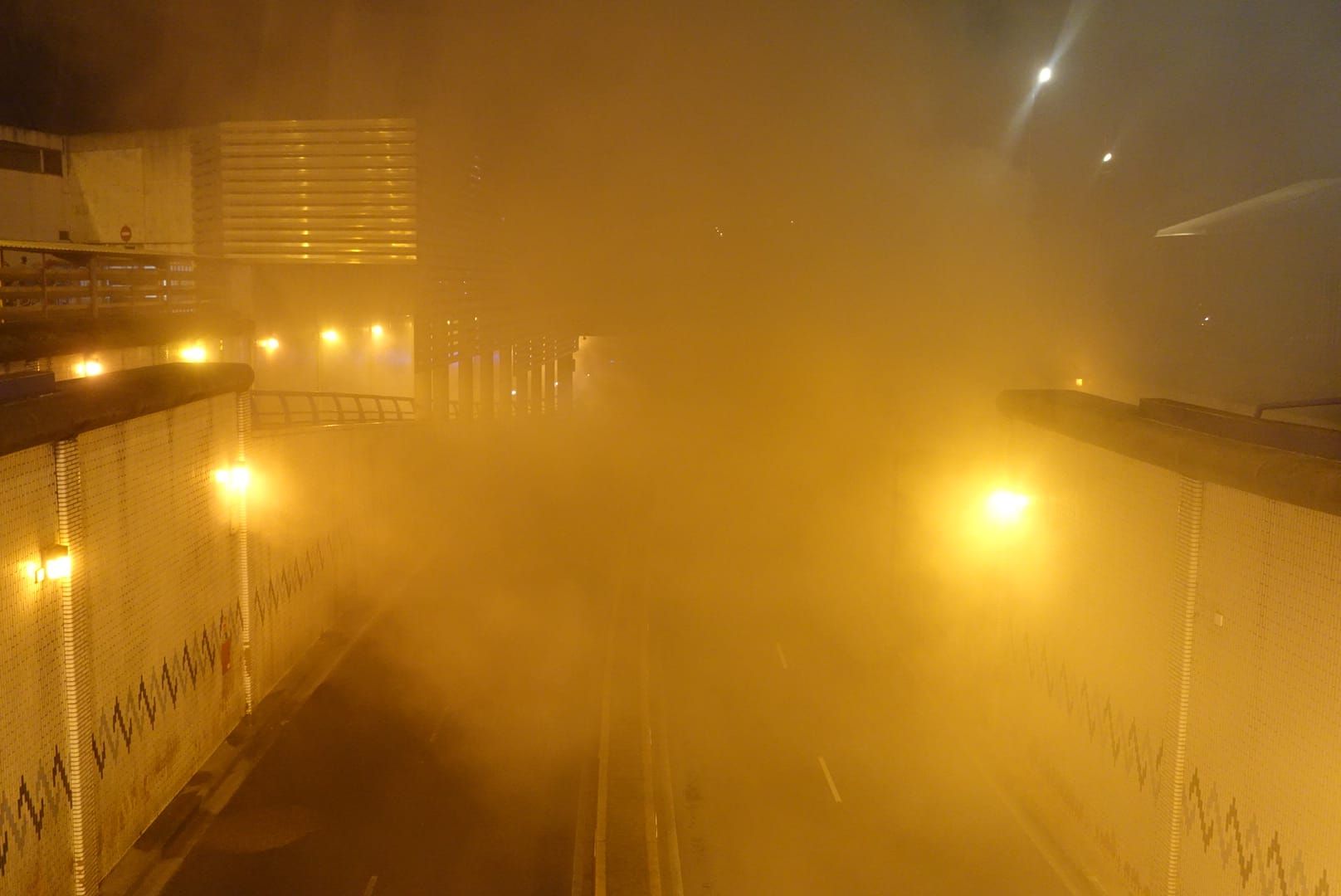 Simulacro en el túnel de Beiramar de Vigo