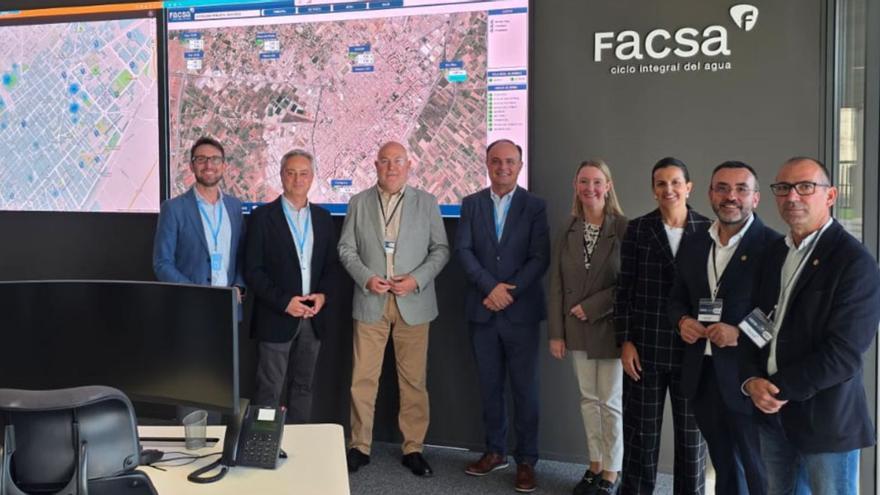Foto de la visita de la delegación vila-realense a las nuevas instalaciones de Facsa, en Castelló. | MEDITERRÁNEO
