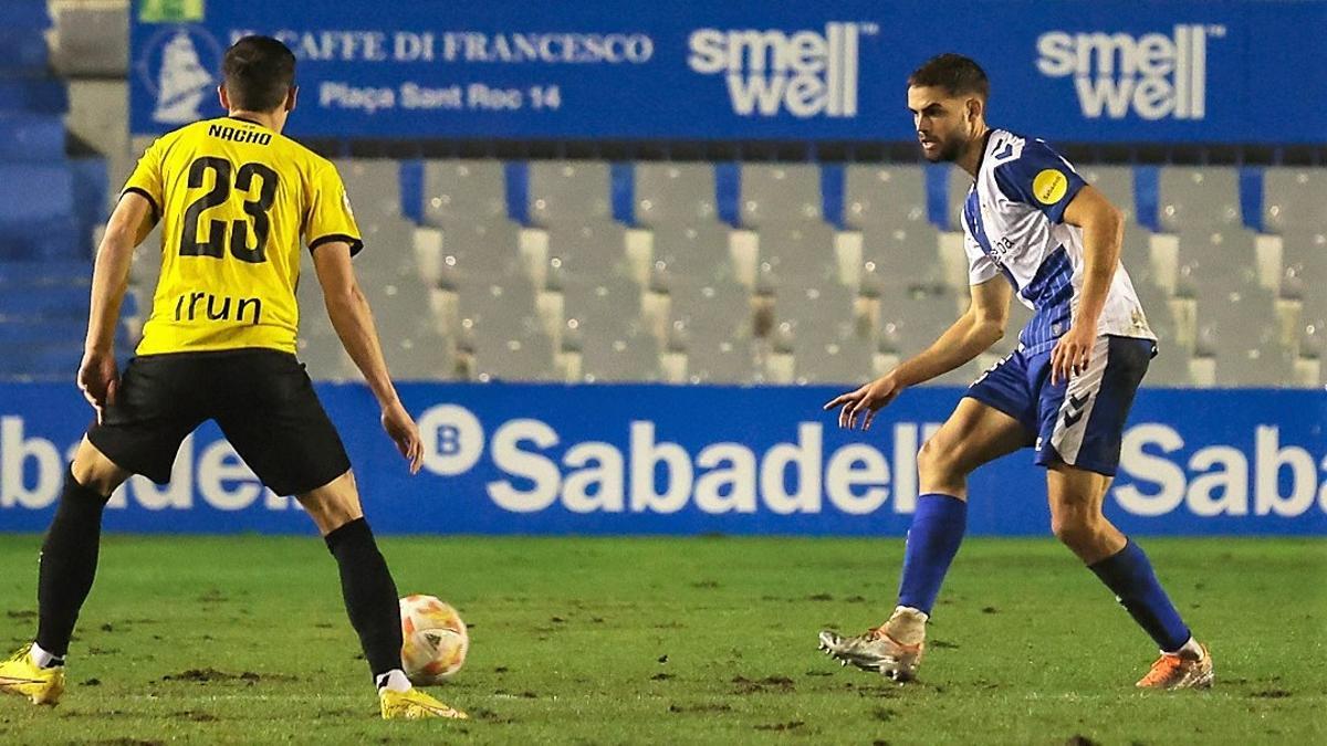 Guillem Molina, jugador del Sabadell