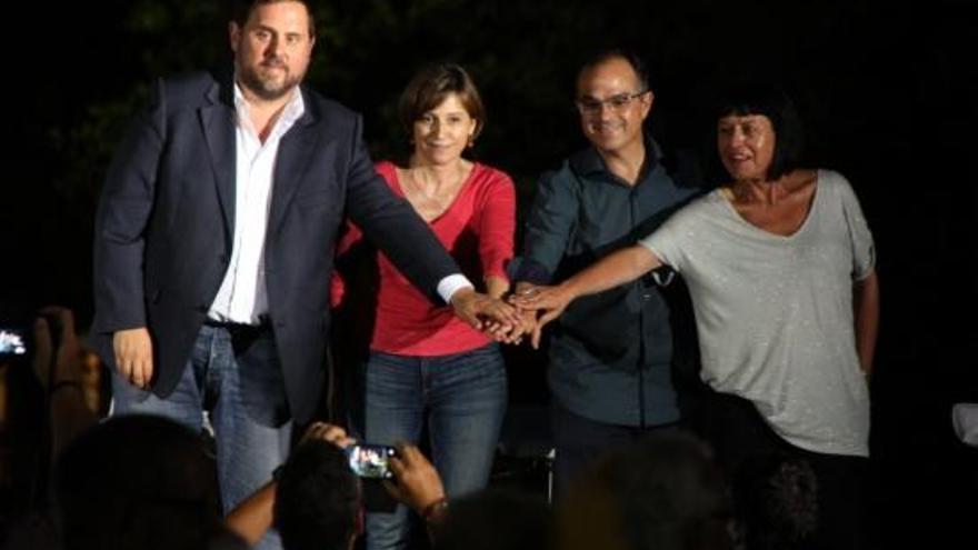 Junqueras, Forcadell, Turull i Palau