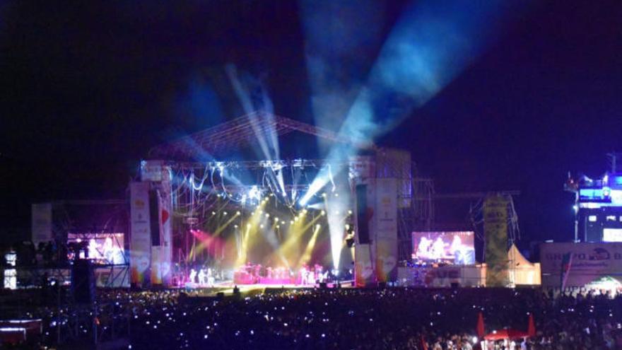 Imagen de archivo de un concierto celebrado durante una de las ediciones del Isla Bonita Love Festival.