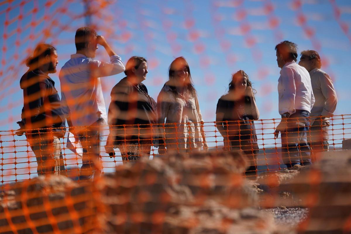 Las obras de museización de sa Caleta, en imágenes Las obras de museización de sa Caleta, en imágenes