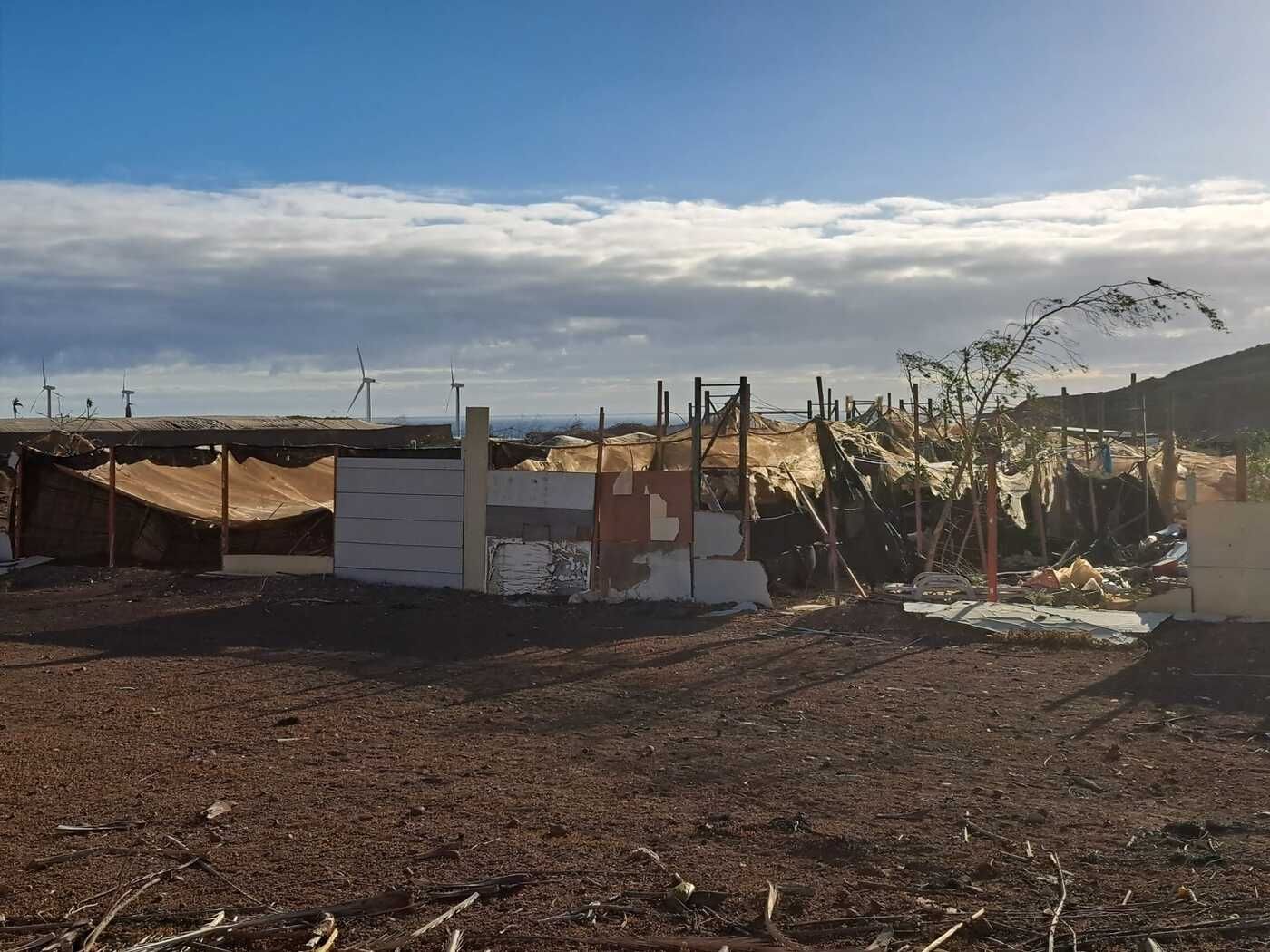 Vertidos ilegales en la urbanización Oasis de Vargas, en Agüimes