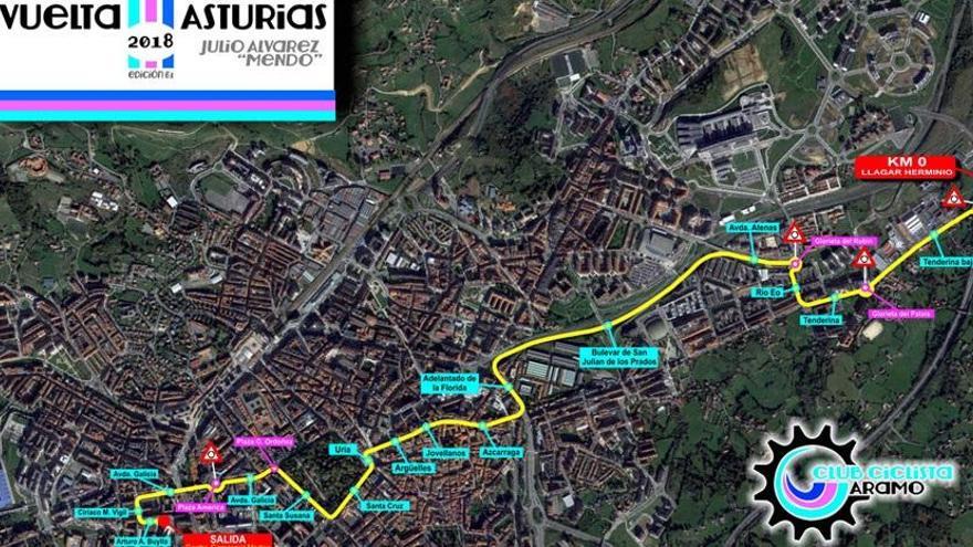 La Vuelta Asturia elige el bulevar de Santullano de Oviedo para su salida