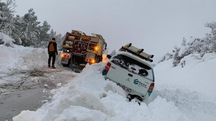 El temporal deja una nevada histórica en Castelló