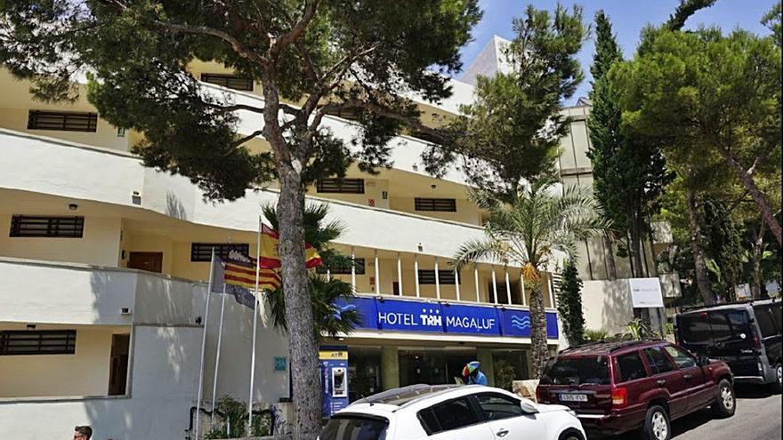 El hotel de Magaluf donde el ciudadano británico fue apuñalado.