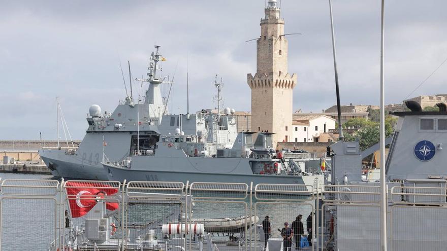 La Armada y fuerzas de la OTAN culminan en Mallorca un ejercicio de guerra antiminas con una jornada de puertas abiertas el sábado en Portopí