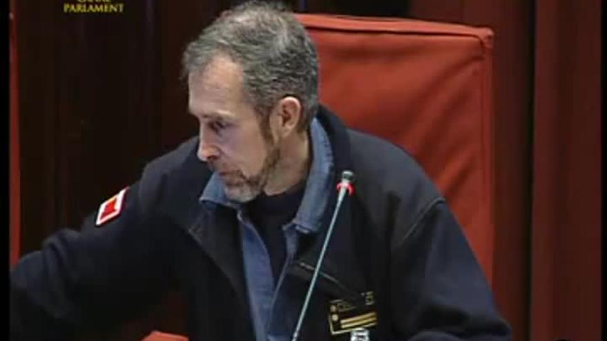 Comparecencia de Carles Font, Delta Cero, en la comisión de investigación del incendio de Horta de Sant Joan en el Parlament, el 1 de marzo del 2010