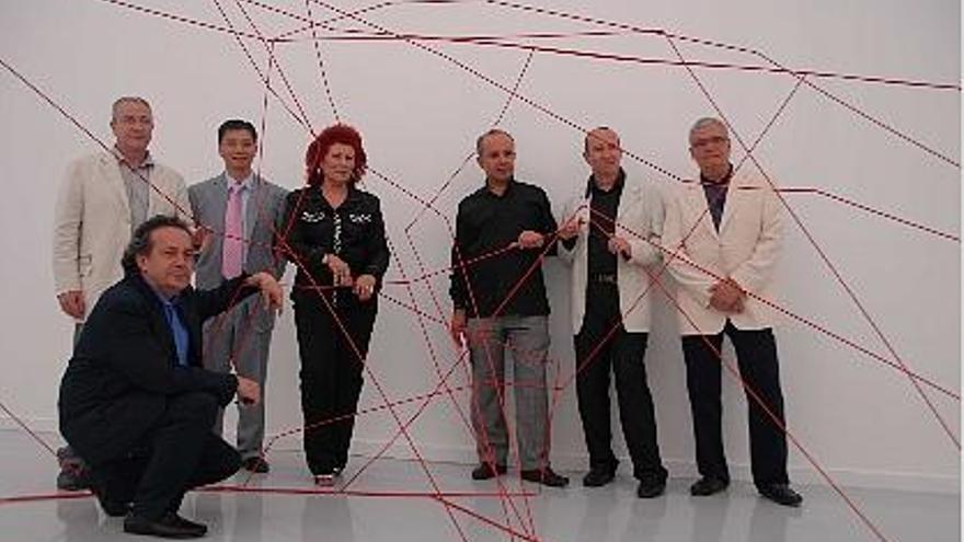 escultura. Caparrós, Jarauta, Xia Jifeng, Consuelo Ciscar, Rafael Sierra, Julio Quaresma y Vicente M. Seguí.