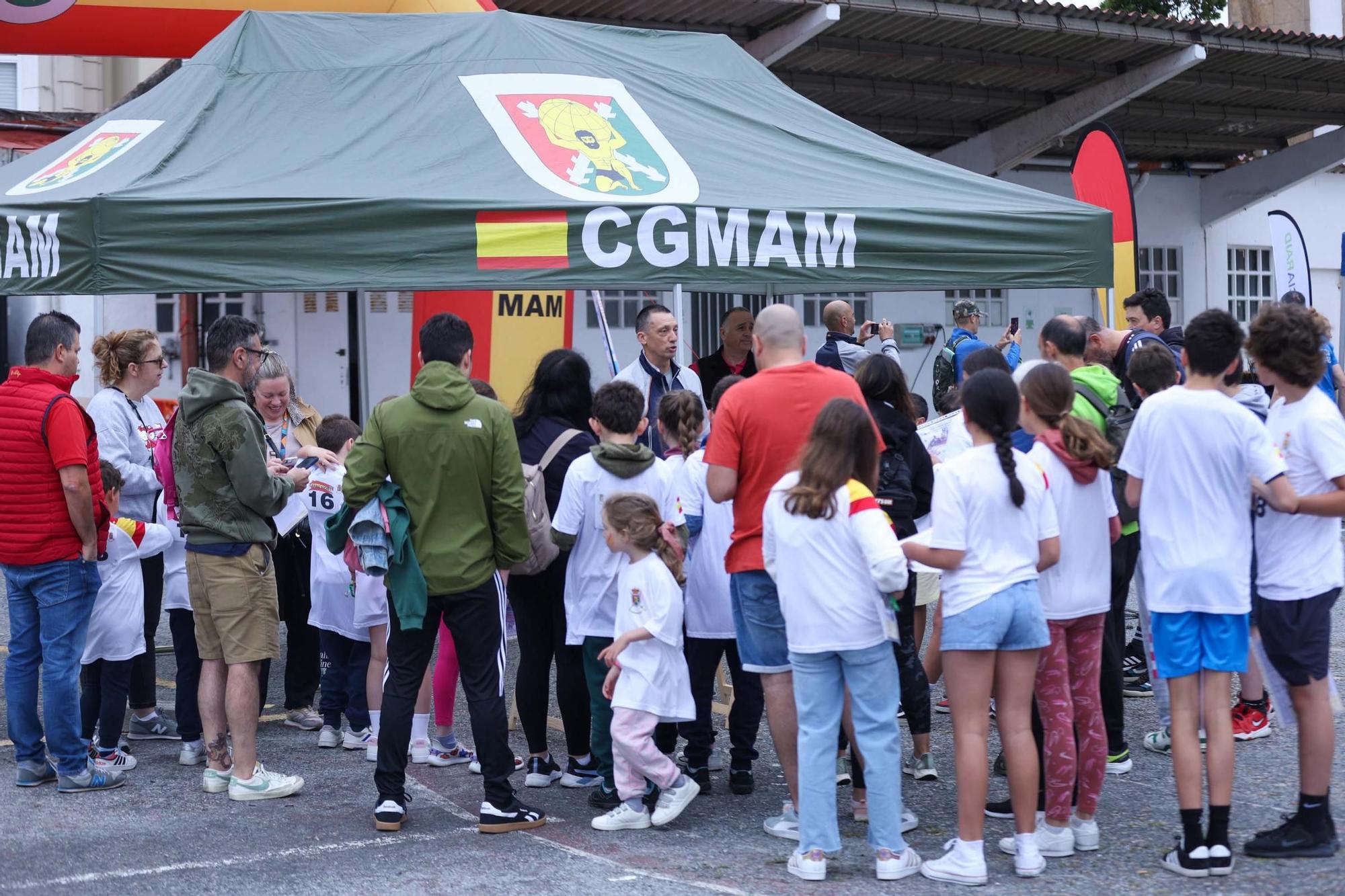 Carrera infantil en el Día de las Fuerzas Armadas en A Coruña
