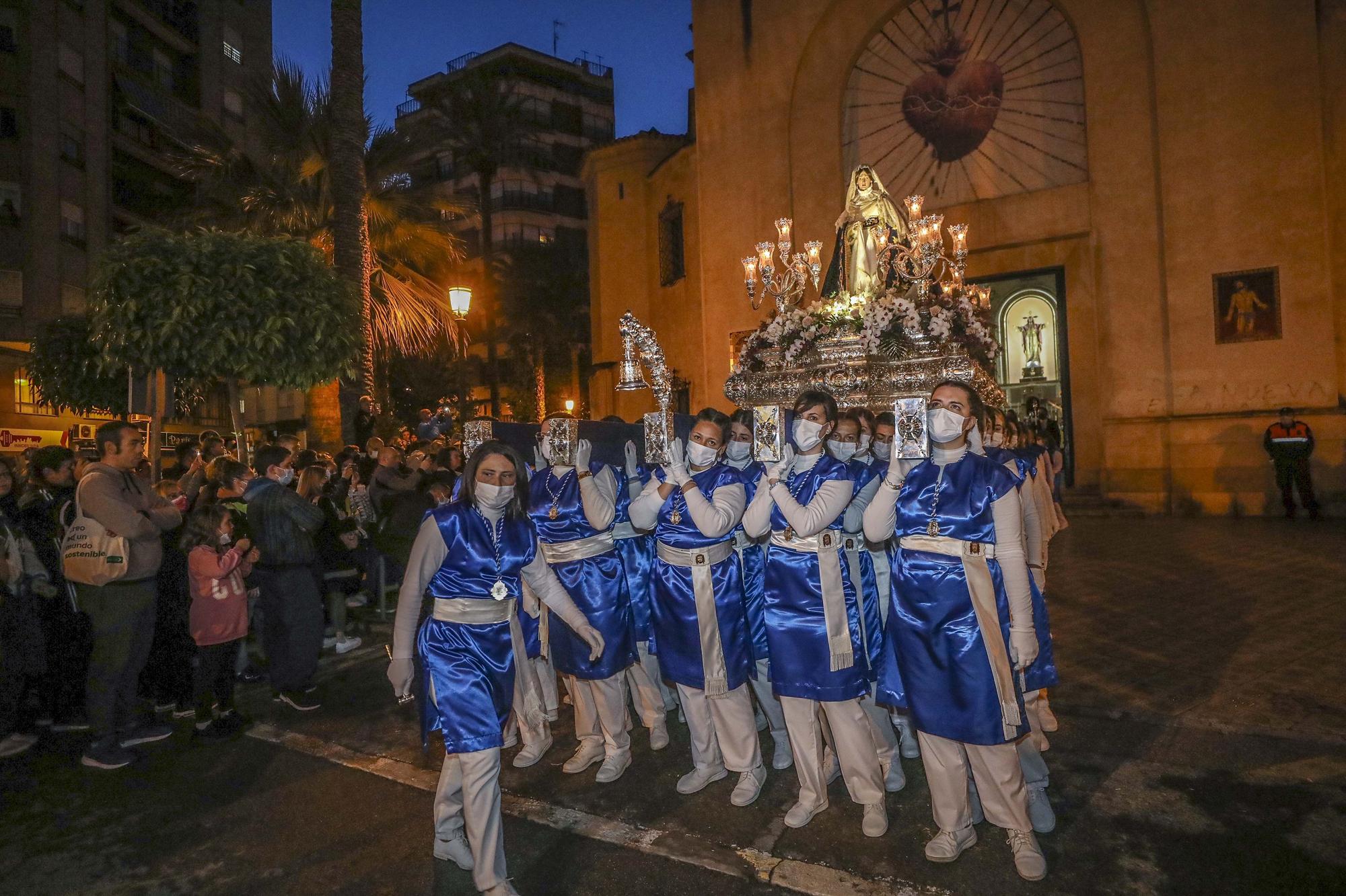 Procesiones Martes Santo Elche: La Sagrada Lanzada,Nuestro Padre Jesus de la Caida,La Santa Mujer Veronica,Santisimo Cristo del Perdon.