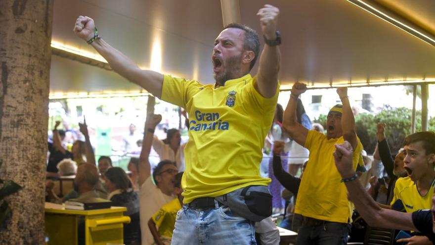 La ciudad vibró con la victoria de la UD Las Palmas contra el Cartagena