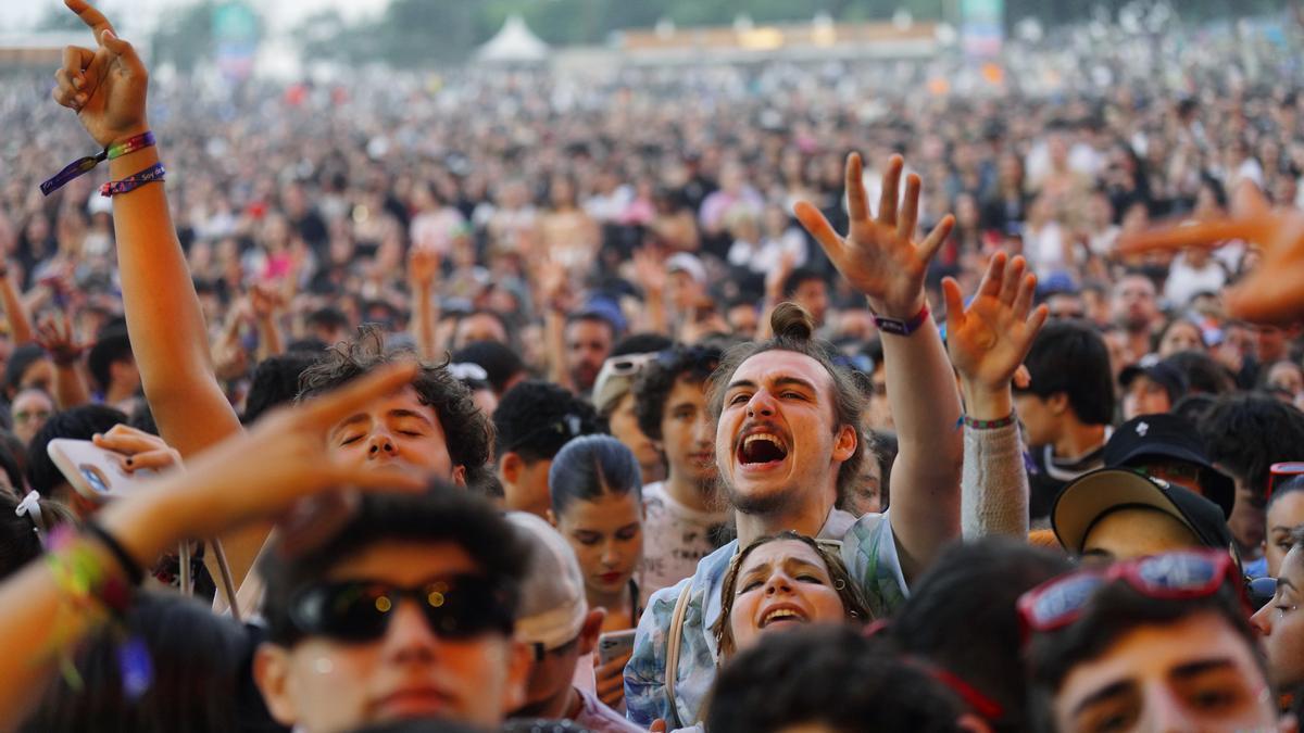 Imagen de recurso de varios asistentes disfrutando en la edición pasada de O Son do Camiño