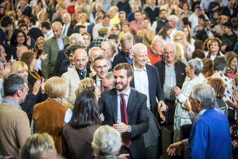 Mitin de Pablo Casado en Zaragoza el 6 de noviembre de 2019