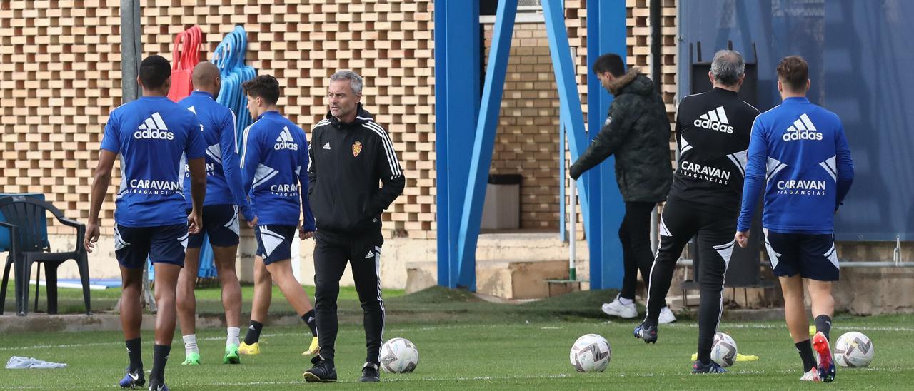 Fran Escribá, en un entrenamiento de esta semana en la Ciudad Deportiva.