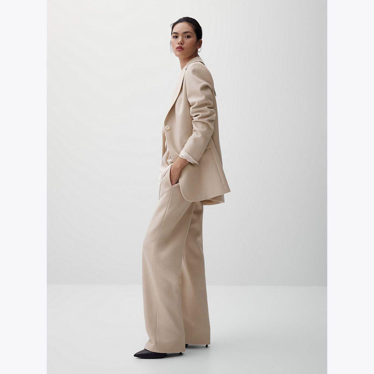 Traje de chaqueta crudo, de Massimo Dutti