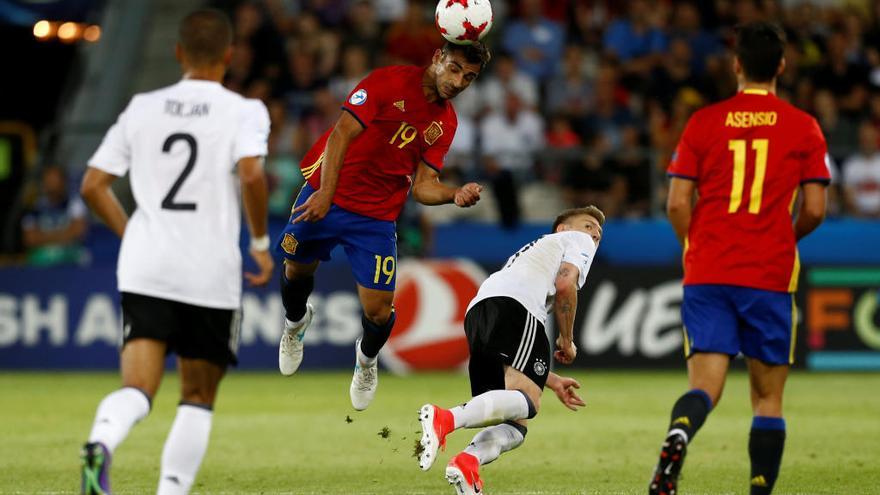 Jonny, Rubén Blanco y Denis Suárez, subcampeones de Europa Sub 21