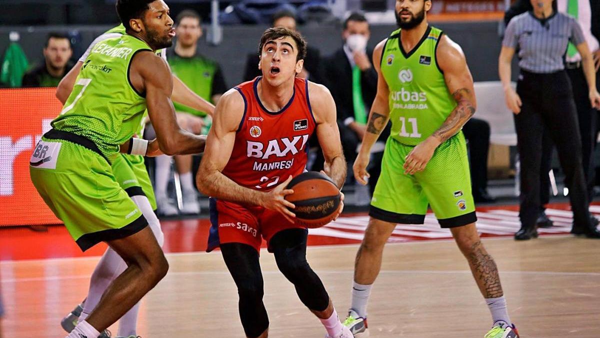 Juampi Vaulet en el partit de lliga contra el Fuenlabrada