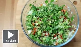 Ceviche de brócoli, un plato perfecto para eliminar los excesos del invierno