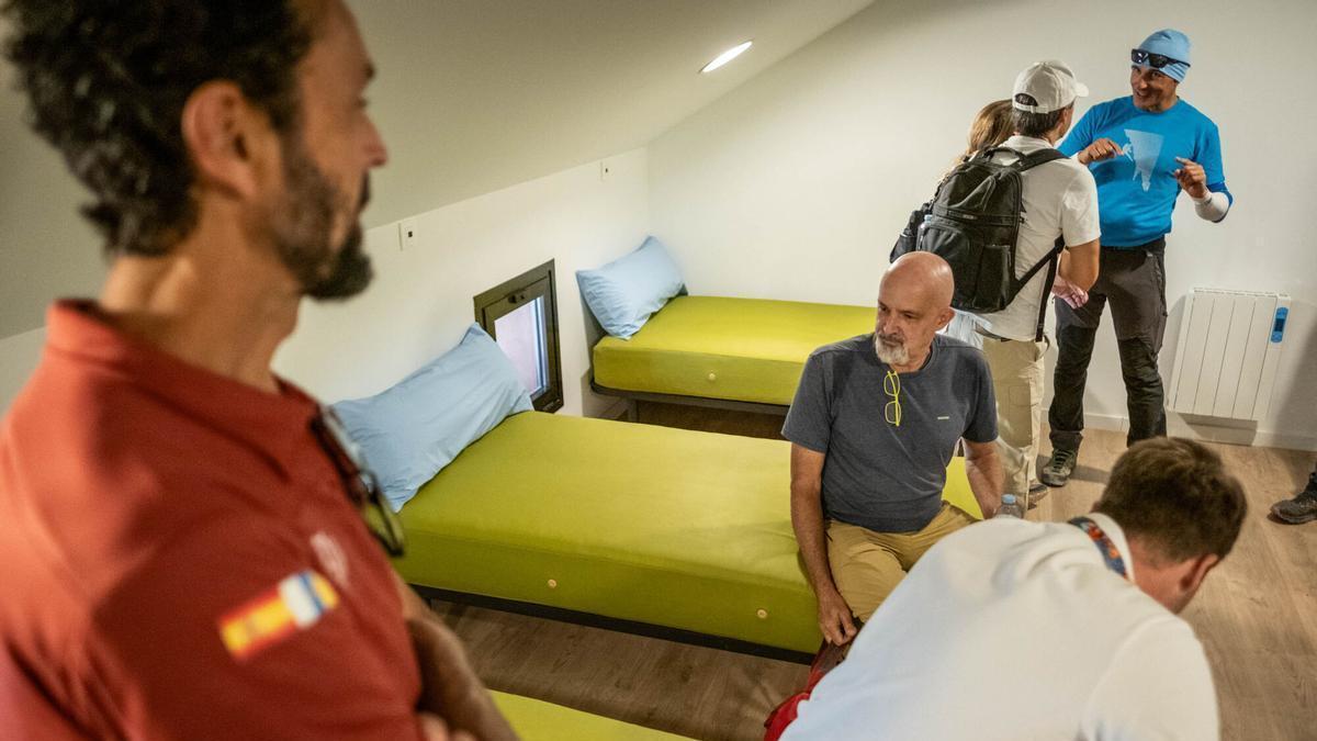 Inauguración del refugio de Altavista, en el Teide