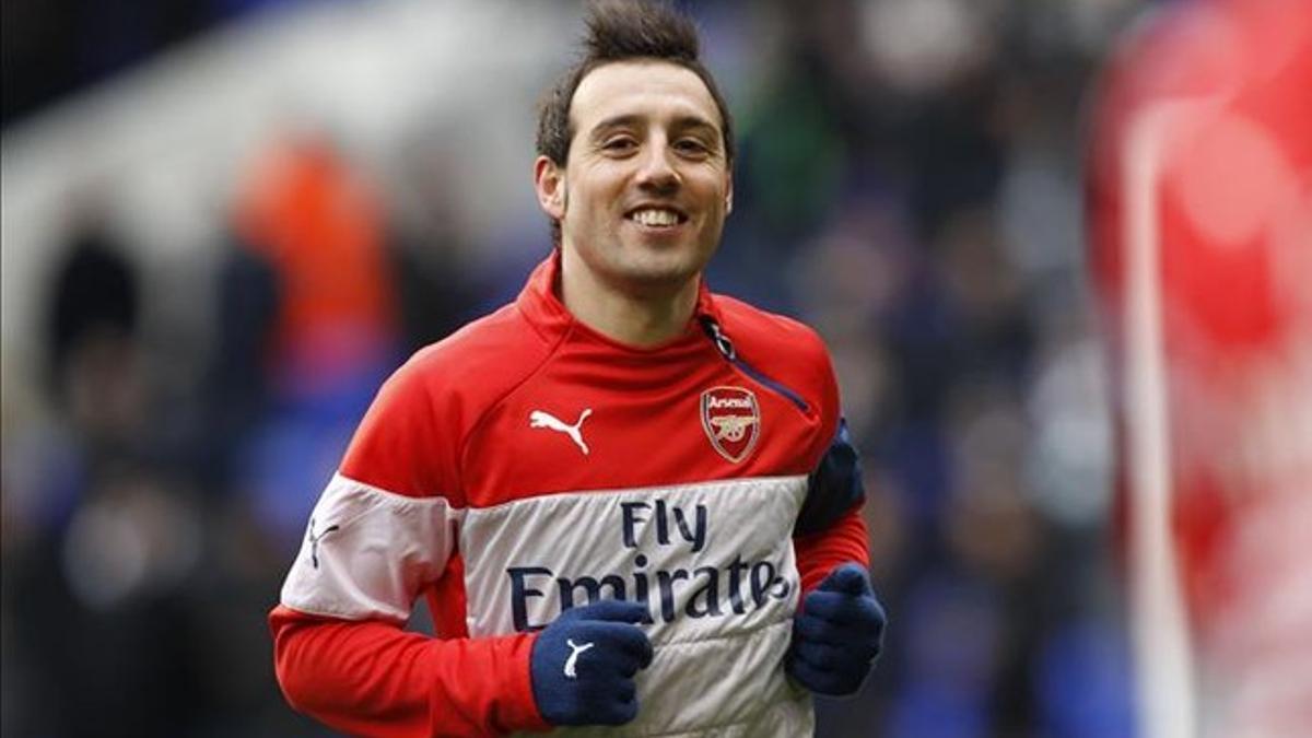 Cazorla cumple su tercera temporada en el Arsenal