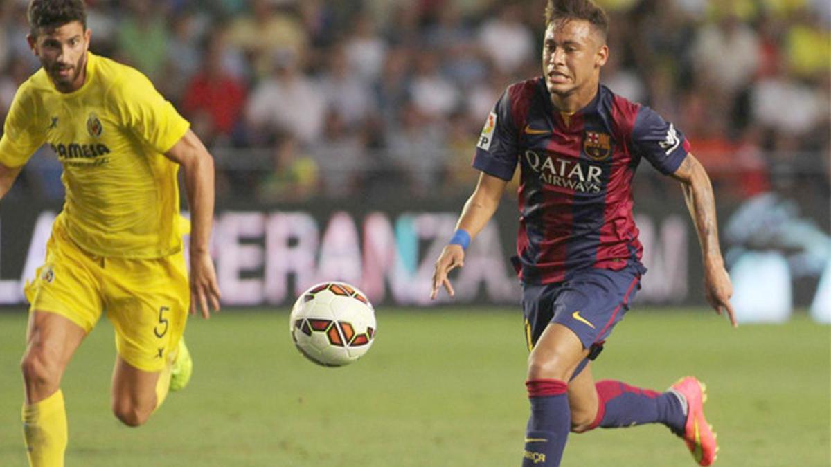 Neymar, en una imagen del partido de Villarreal