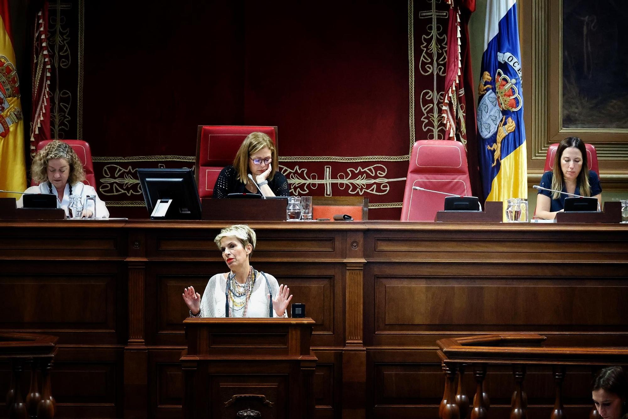 Pleno del Parlamento de Canarias, este miércoles