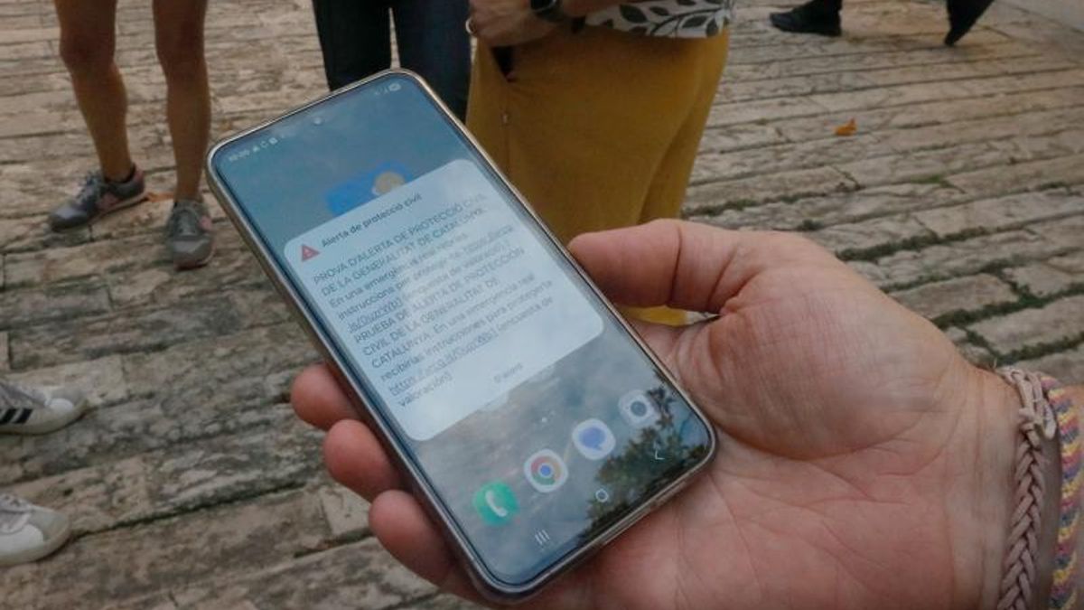 Protecció Civil realizará el 30 de septiembre una prueba del sistema ES-Alert en Tarragona, el Ebro y el Penedès