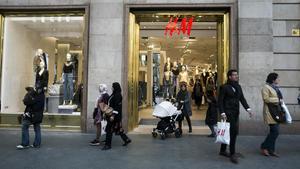   Tienda de  H&M en Paseo de Gracia de Barcelona