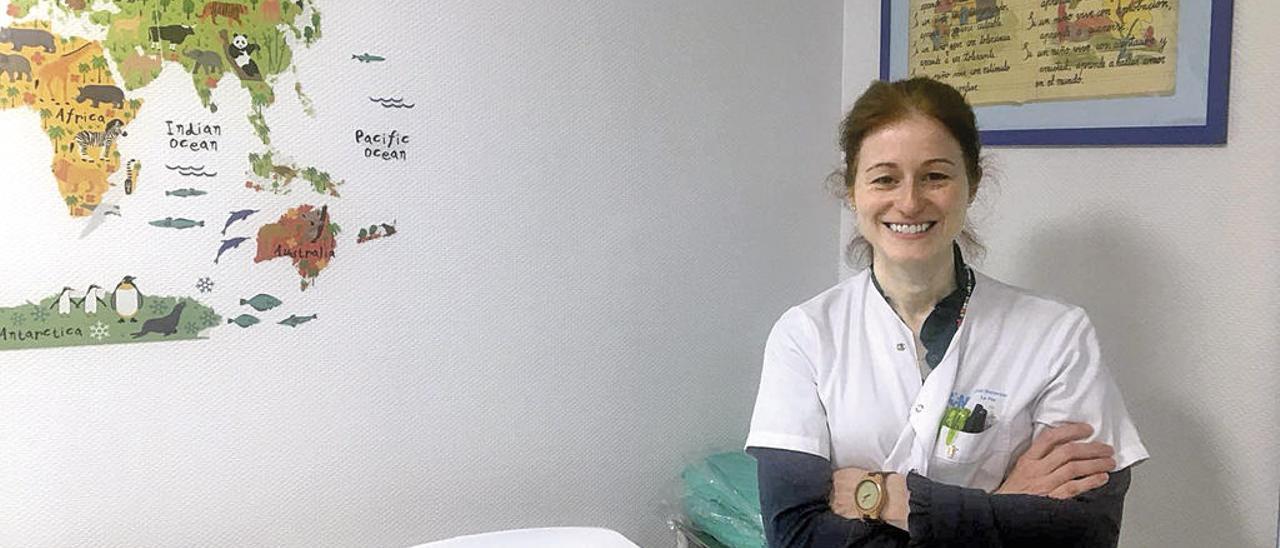 Ana Moráis, en su consulta de hospital madrileño de La Paz. // A. M.