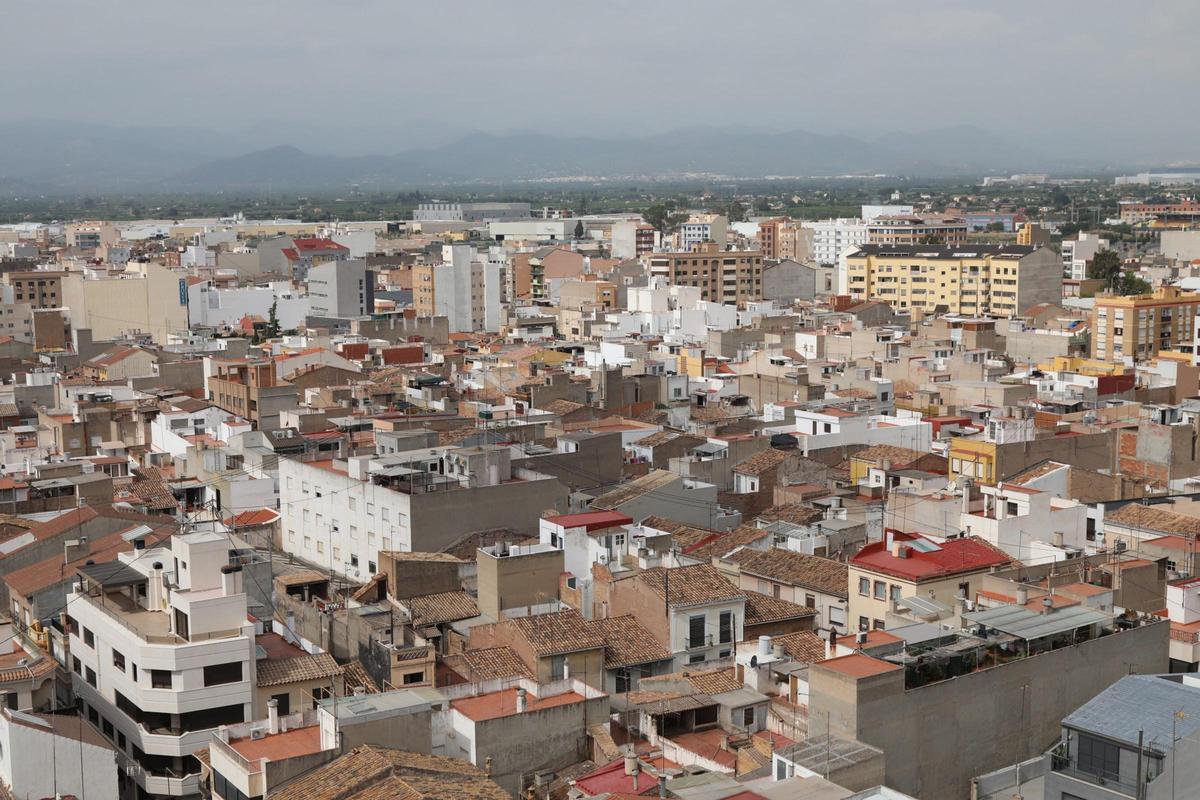 Panorámica de Vila-real tomada desde lo alto del campanario.