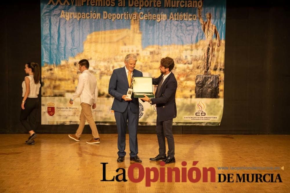 Gala de premios al Deporte murciano en Cehegín