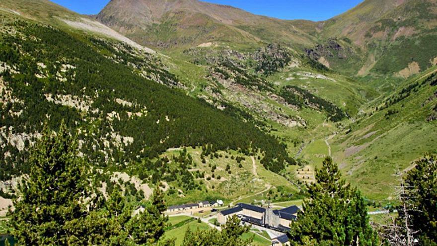 Vista general de la Vall de Núria.