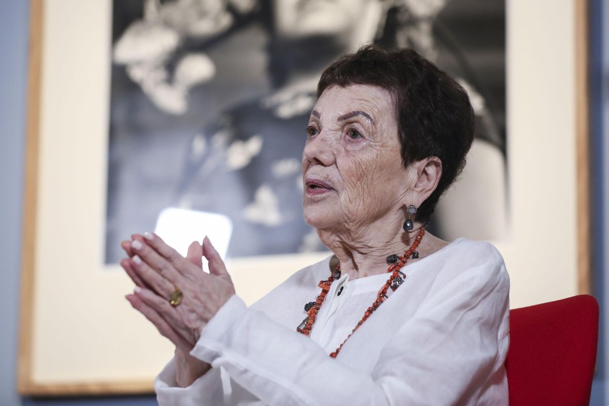 Graciela Iturbide, durante la presentación de la muestra.