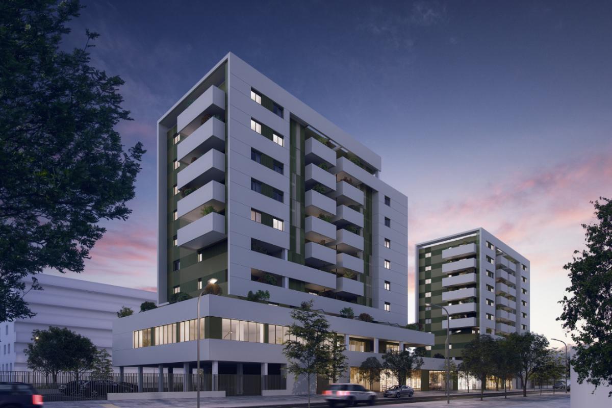 Recreación del residencial Fuji de Metrovacesa en Isla Natura, Palmas Altas.