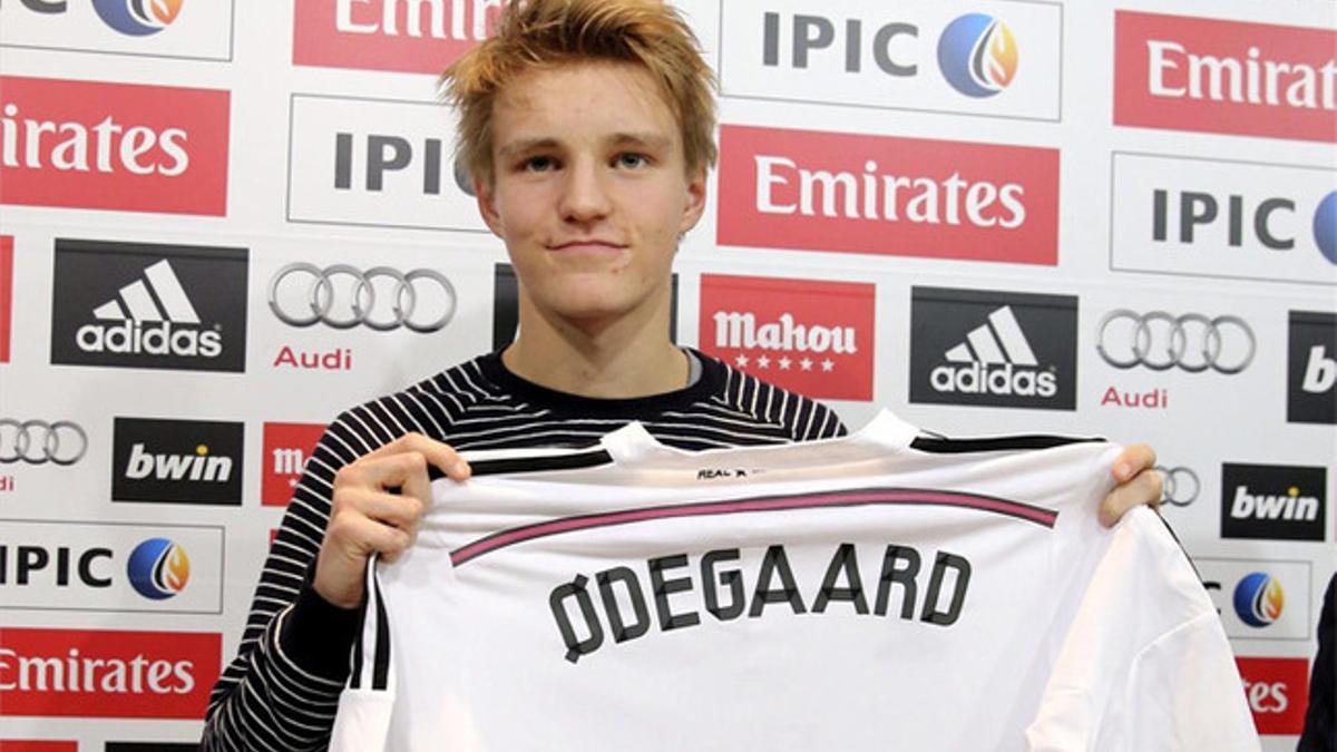 Martin Odegaard, recién llegado al Real Madrid