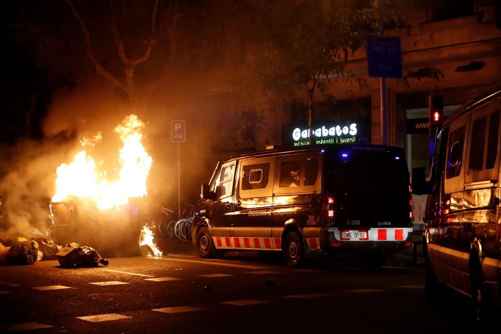 Disturbios en Barcelona tras la marcha de los CDR